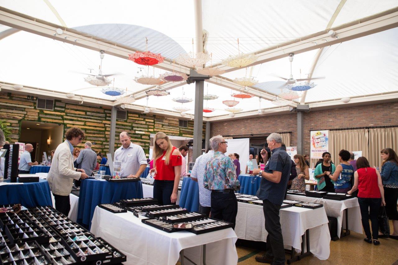 More people viewing eyewear at Raise Your Glasses 2018 Event