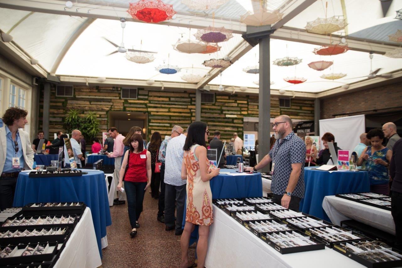 More people looking at frames at Raise Your Glasses 2018 Event