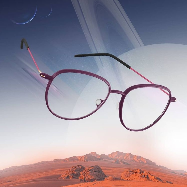 Purple Orgreen titanium frame