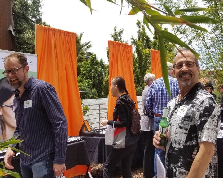 Guest smiling for camera at Urban Optiks Optometry 2019 Raise Your Glasses Event