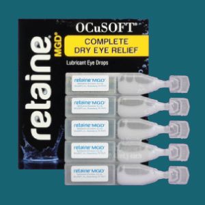 Product box with 5 vials of eye drops