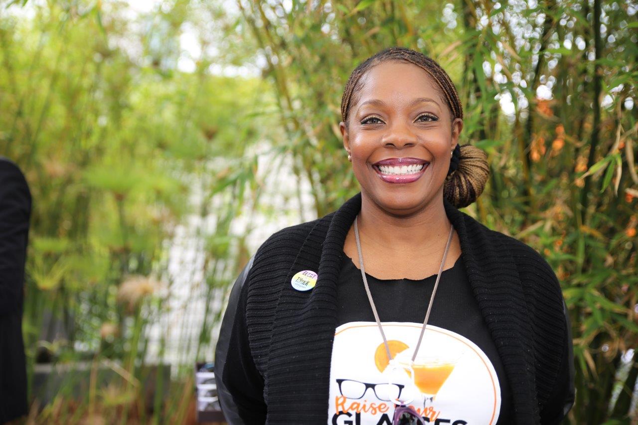 Person in event t-shirt at Raise Your Glasses 2017 Event