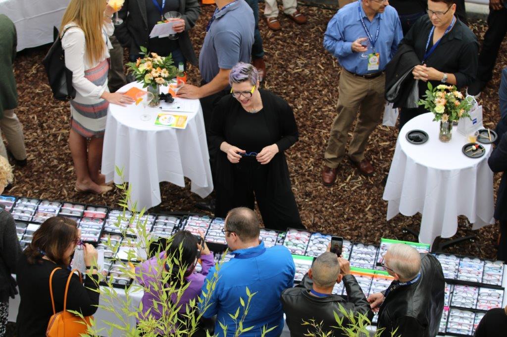 View from above of vendor and guests at Raise Your Glasses 2017 Event