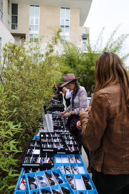 People viewing frameline displays at Raise Your Glasses 2017 Event