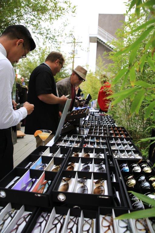 People viewing framelines  at Raise Your Glasses 2017 Event