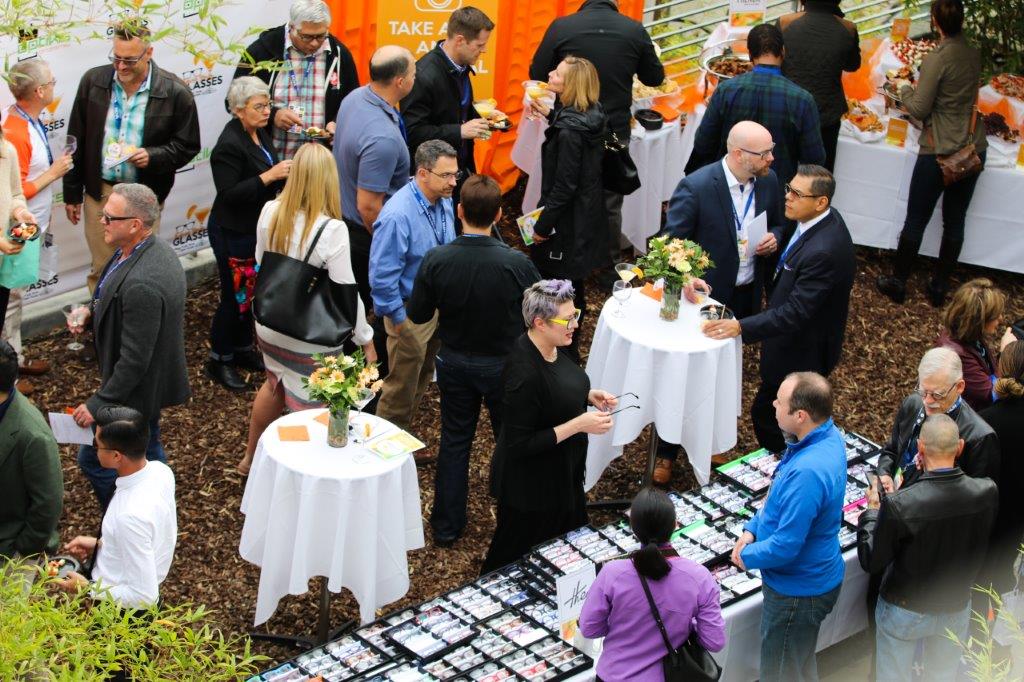 Another view from above of vendor and guests at Raise Your Glasses 2017 Event