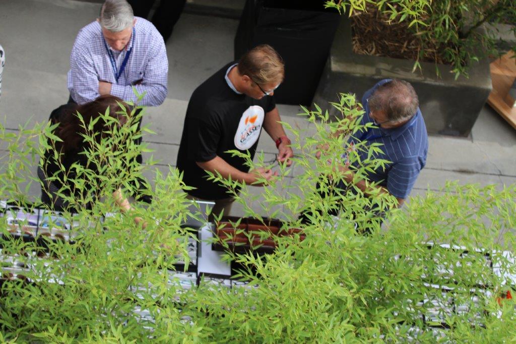 View from above of person in event t-shirt at Raise Your Glasses 2017 Event