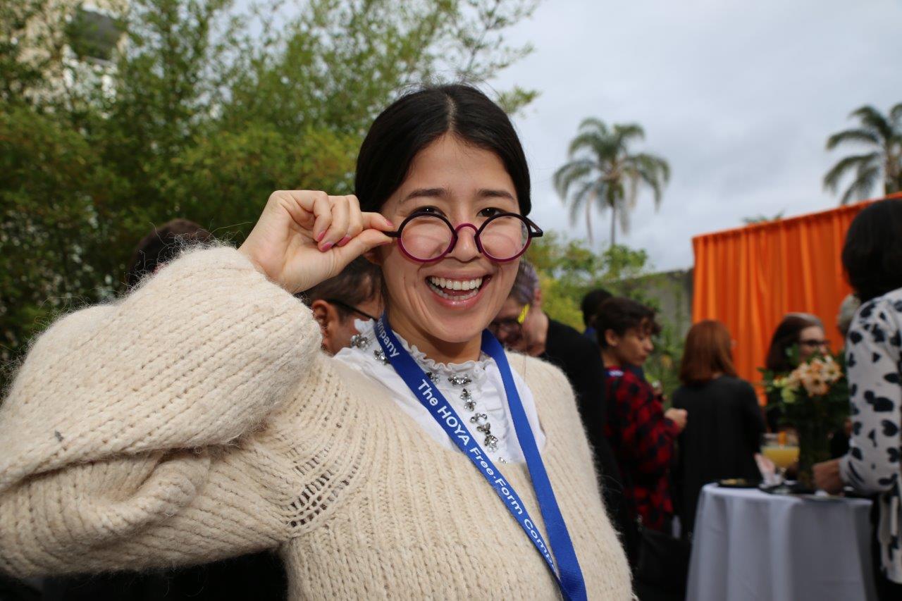 Smiling person at Raise Your Glasses 2017 Event