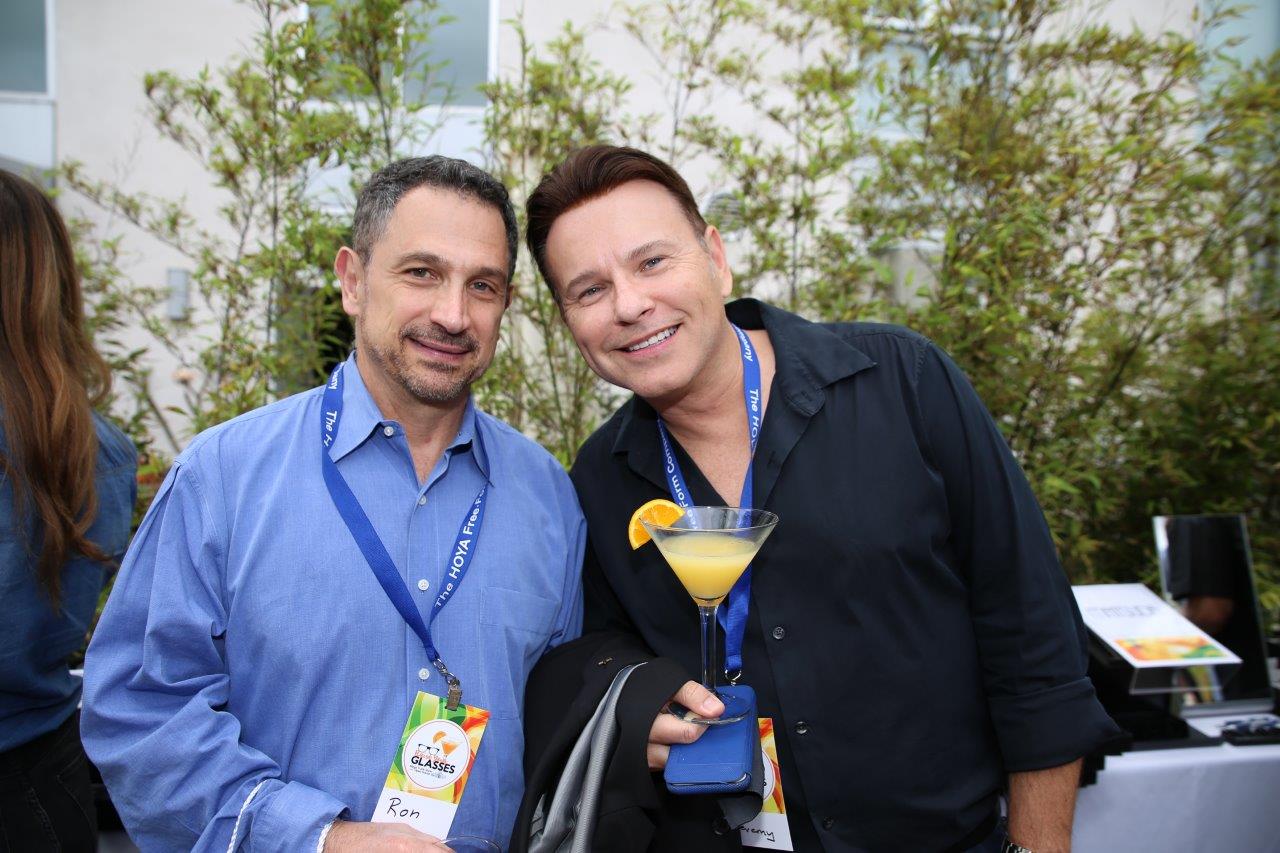 2 people smiling at camera at Raise Your Glasses 2017 Event