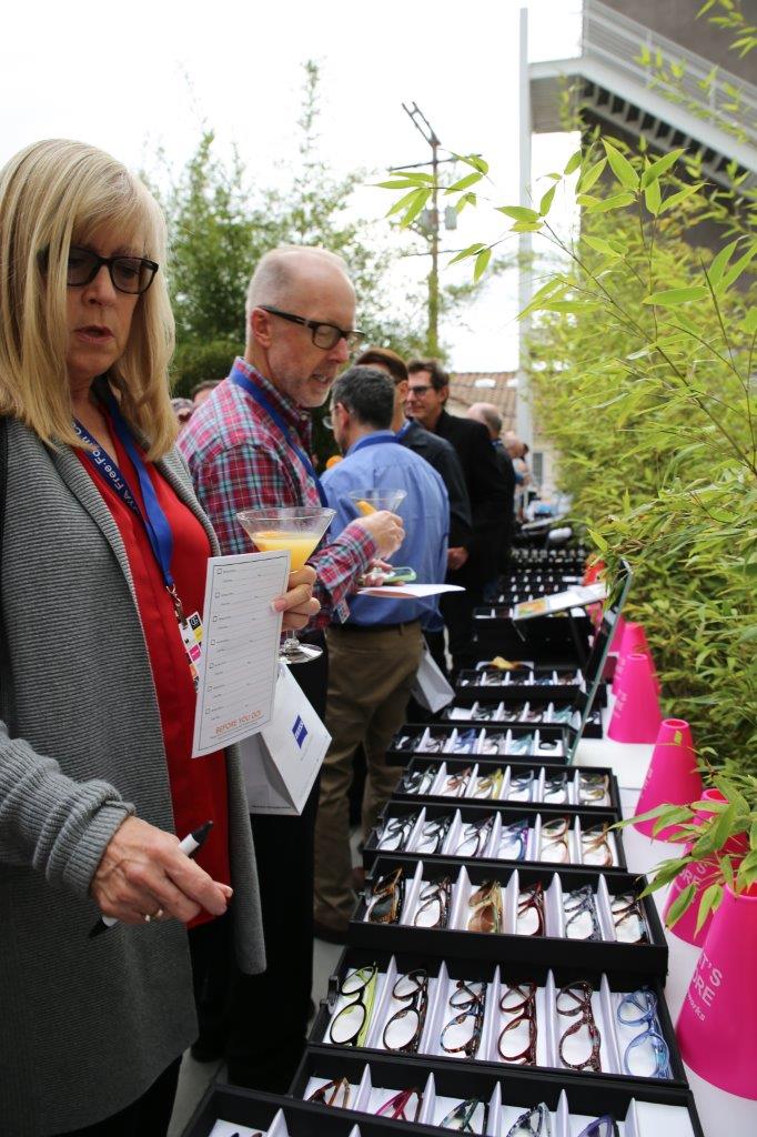 People viewing framelines at Raise Your Glasses 2017