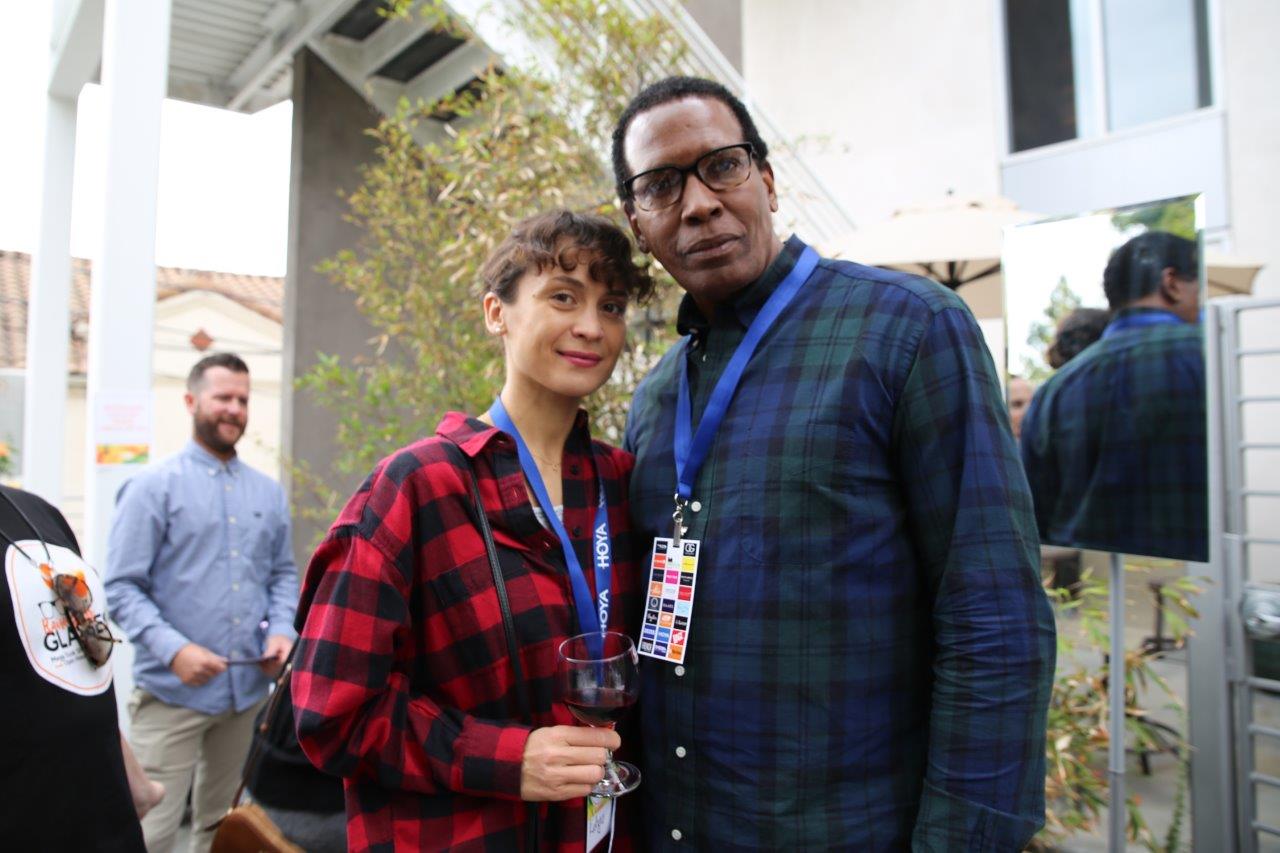 2 people posing at Raise Your Glasses 2017 Event