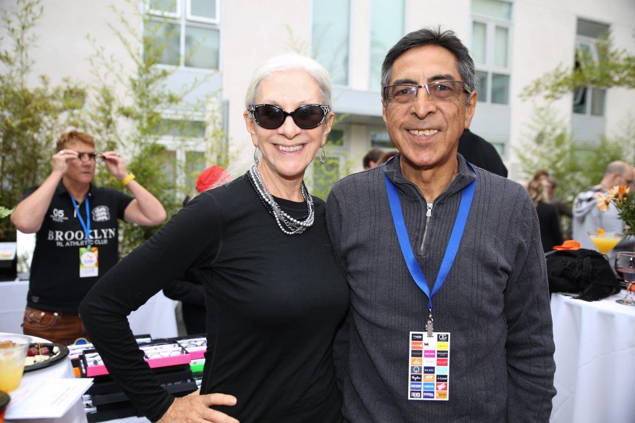 2 people modeling glasses at Raise Your Glasses 2017