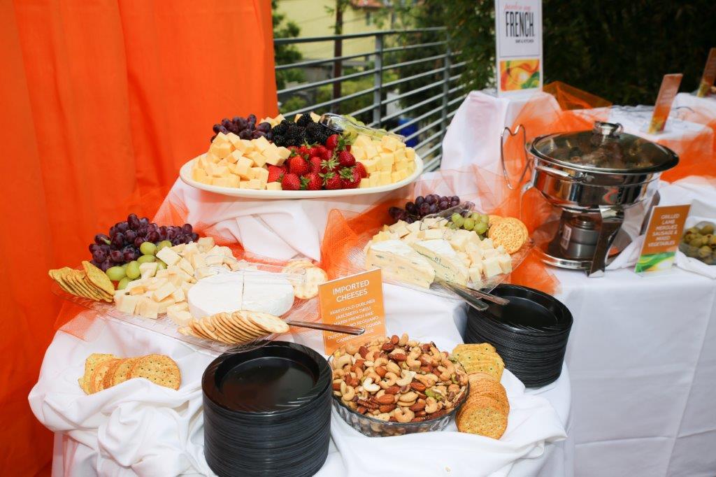 More appetizer platters on table at Raise Your Glasses 2017 Event