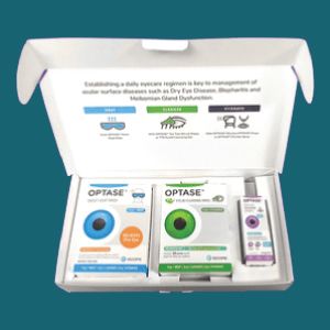 Box of dry eye treatment products