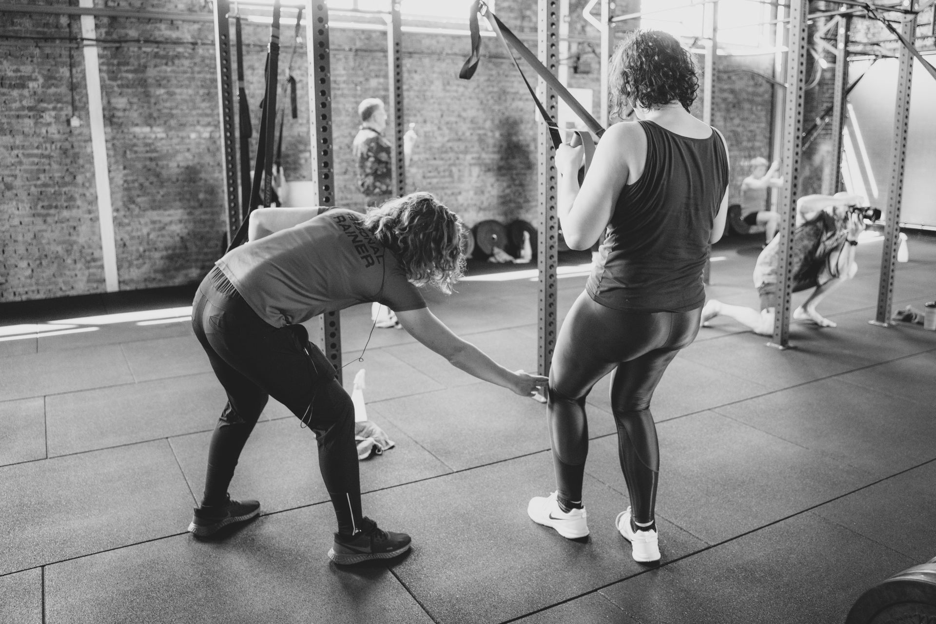 coach fitness trainen in groep