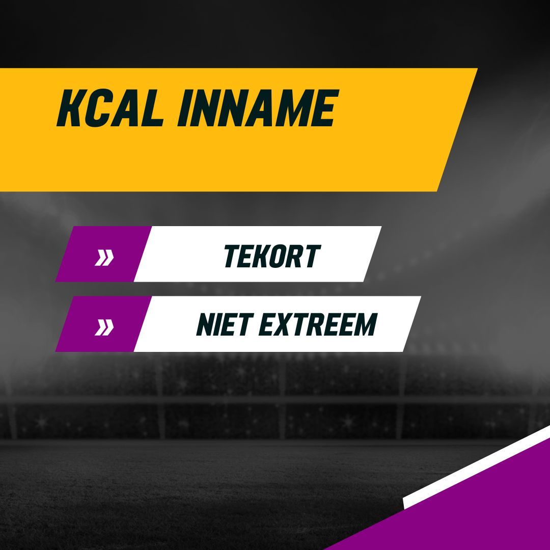 KCAL INNAME sportlogo met paarse en gele labels met de tekst 