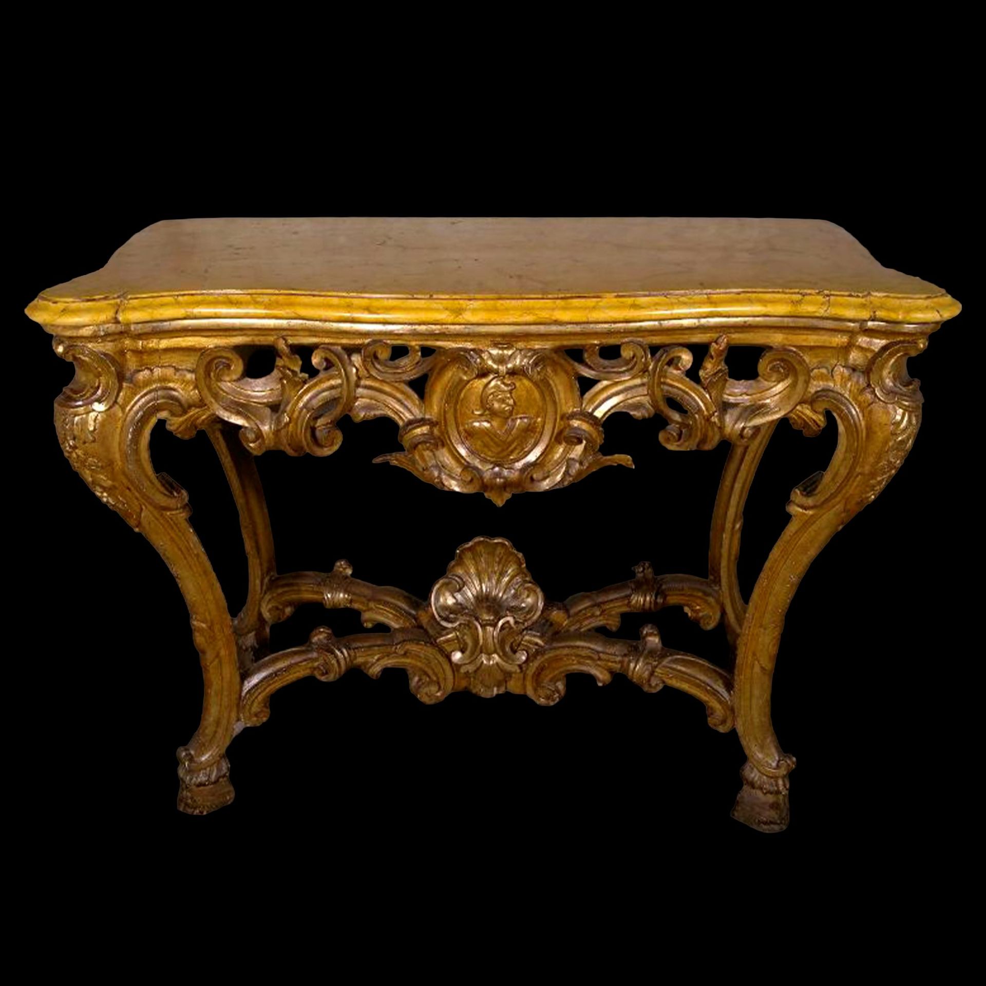 Console in legno dorato, Napoli, XVIII secolo