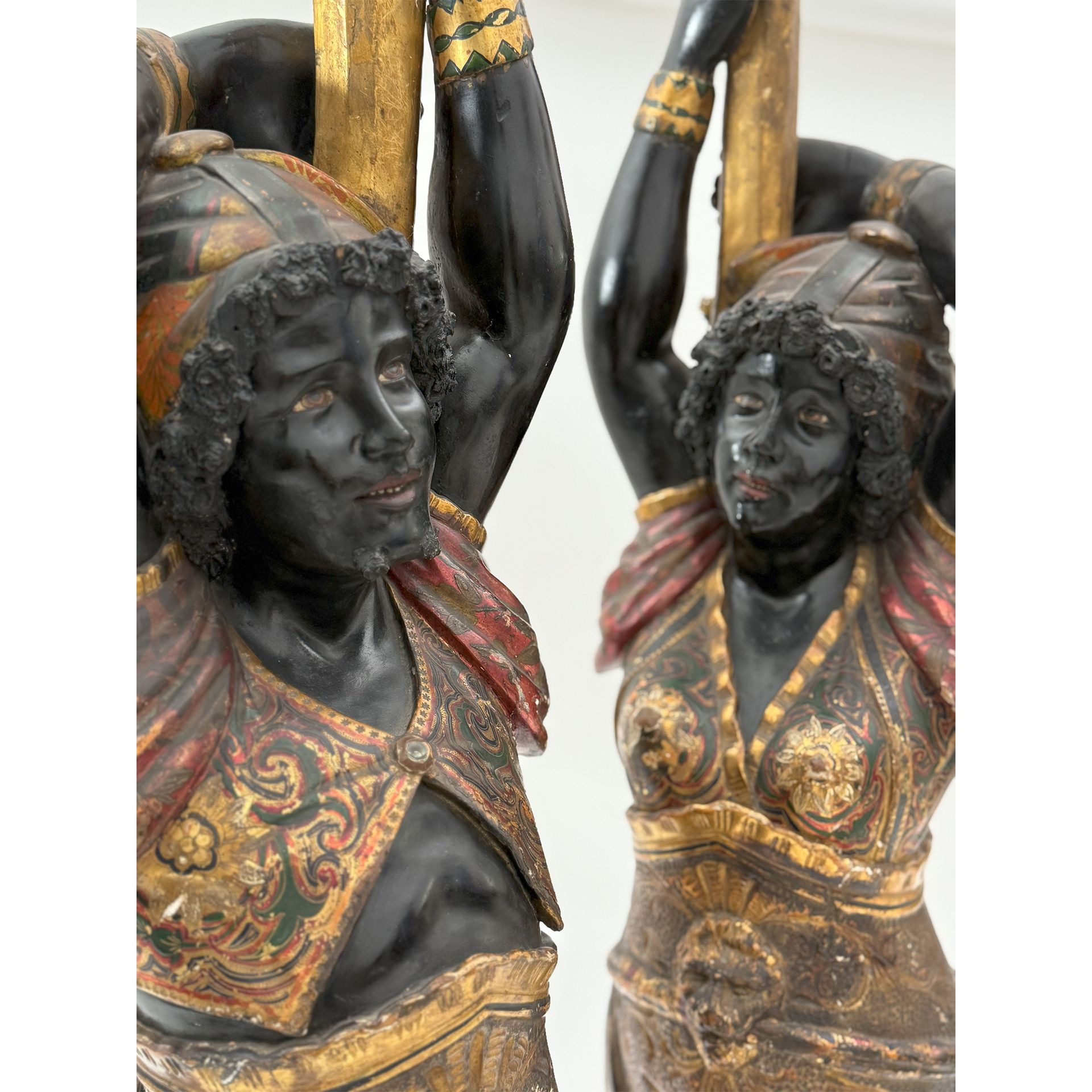 Coppia di mori reggitorcia, Venezia, XIX secolo