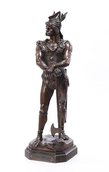 Jean Didier Debut Vercingetorix, scultura in bronzo