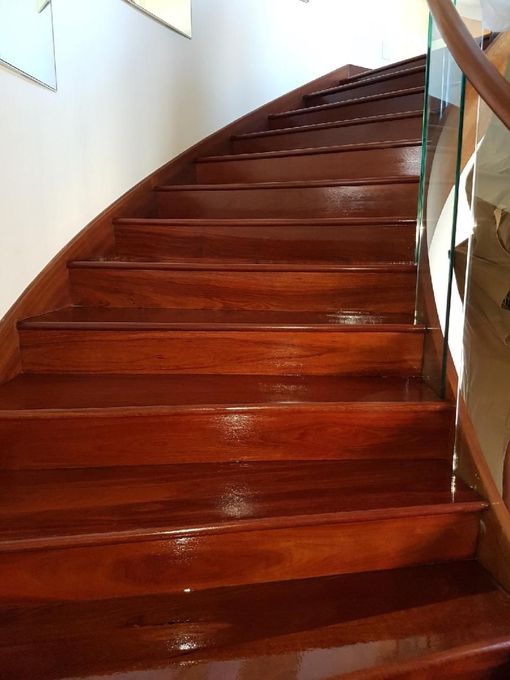 timber floor stair