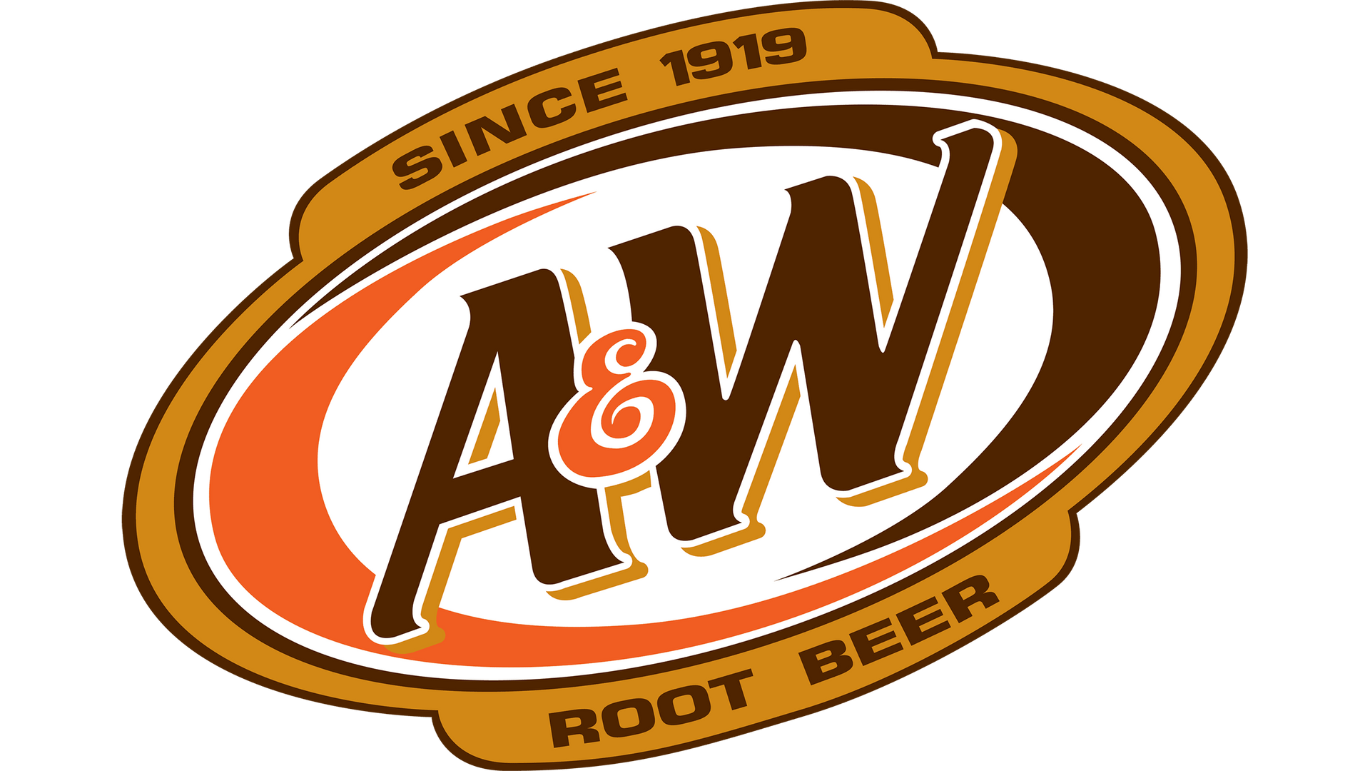 The a & w root beer logo has been around since 1919.