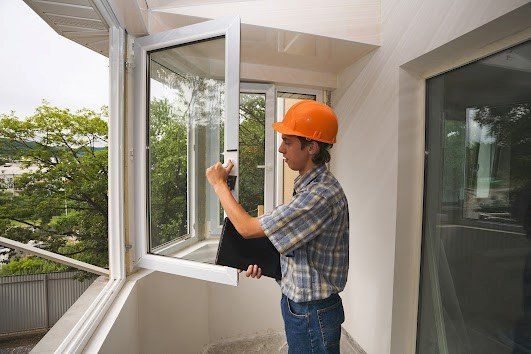 Man Checking Windows — Littleton, CO — Ken Caryl Glass Inc. Man Checking Windows — Littleton, CO — Ken Caryl Glass Inc.
