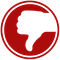 Red circle with white thumbs-down hand gesture, indicating disapproval.
