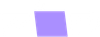 Purple skewed rectangle on a white background