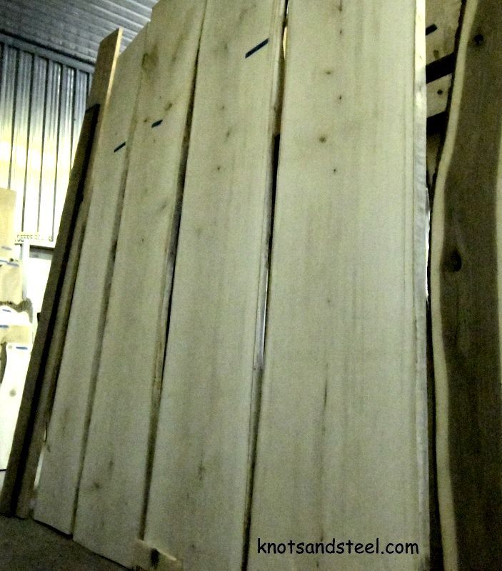 Bar tops made from Ontario live edge lumber.