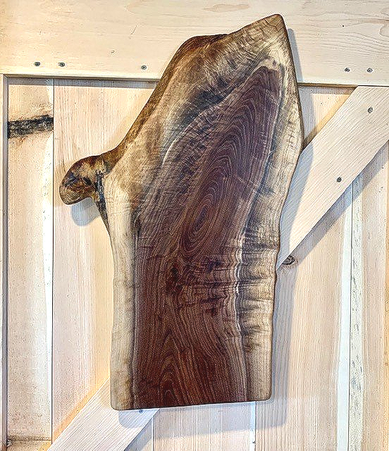 Black Walnut grazing/serving board. Black Walnut live edge grazing/serving board.