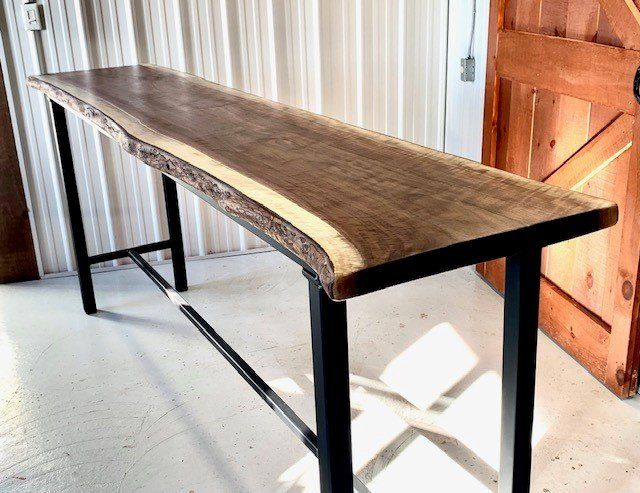 Muskoka sofa bar Walnut sofa bar made for Muskoka cottage