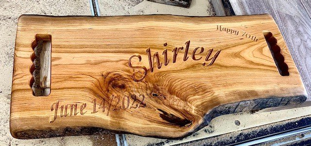 Charcuterie board with handles Engraved Charcuterie Board With Handles