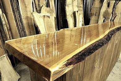 Bar tops with live edge for sale in Kawartha Lakes, Ontario.