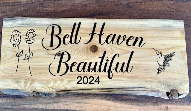 cottage sign Carved cottage sign