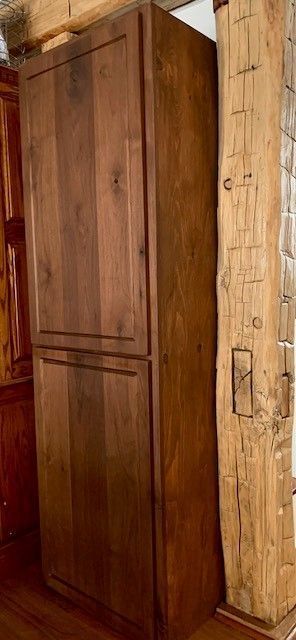 solid wood pantry cabinet.