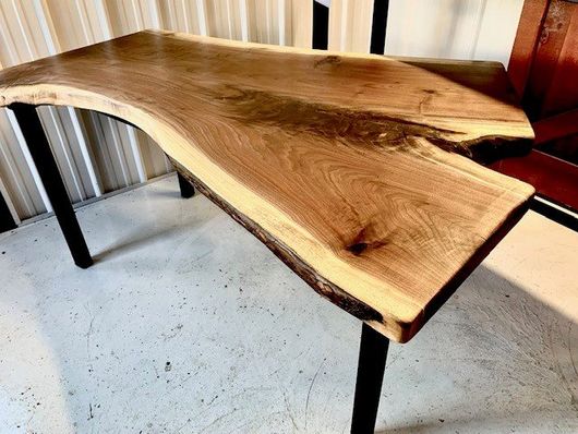 Live Edge Black Walnut Computer Desk
