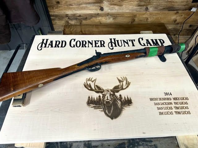wood sign for hunt camp Hunting Camp Sign