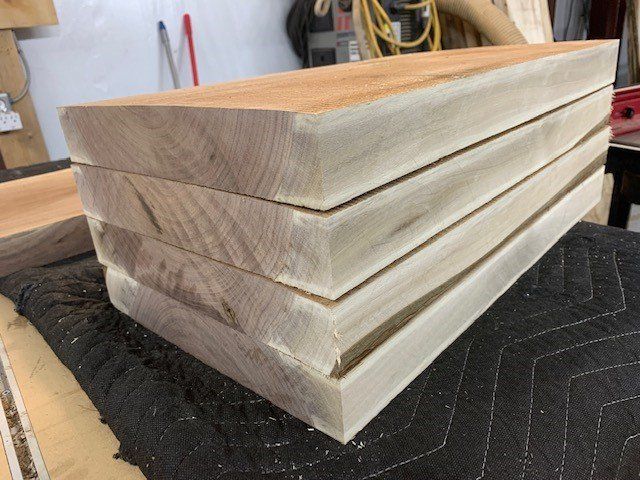 Black Walnut floating shelves. Black Walnut Floating Shelf Set.