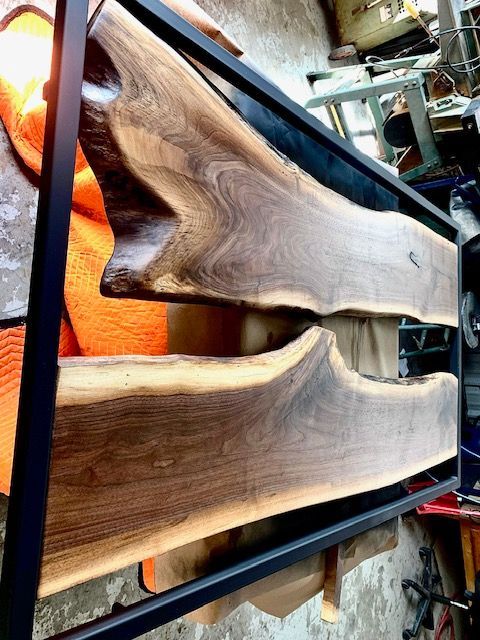 Walnut headboard Headboard made with Walnut.
