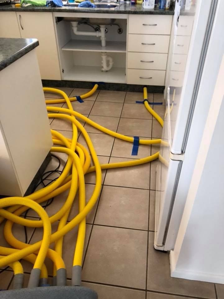A Kitchen With Structural Drying Machine — Restore All Qld in Fraser Coast, QLD