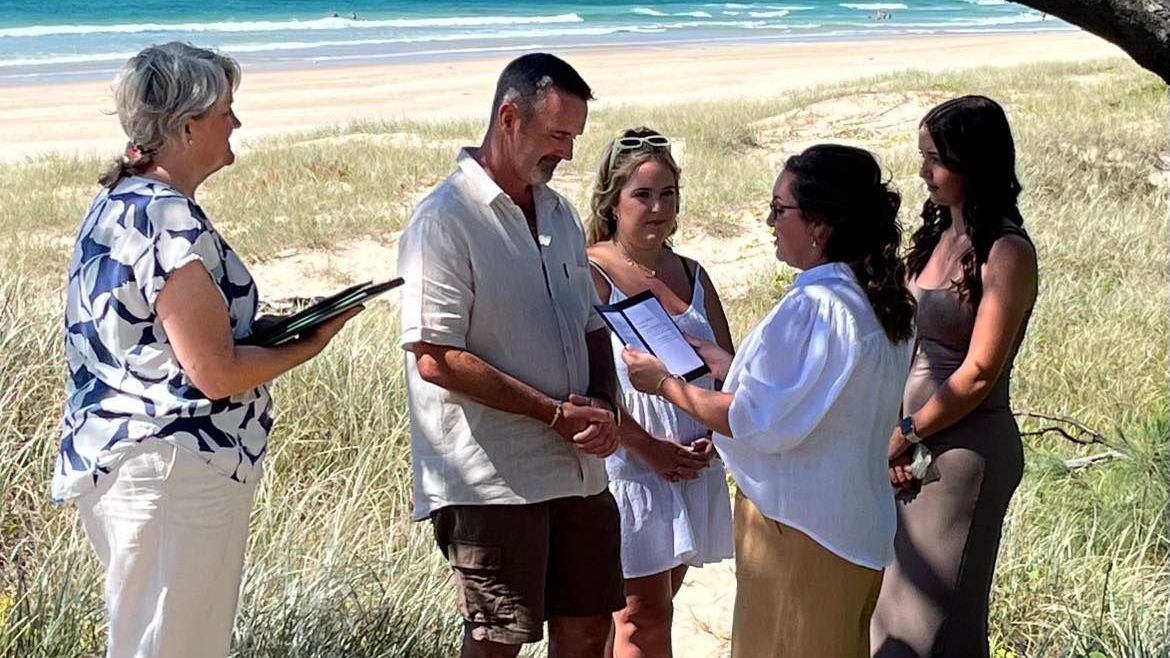 Vow renewal in Kingscliff, Northern NSW
