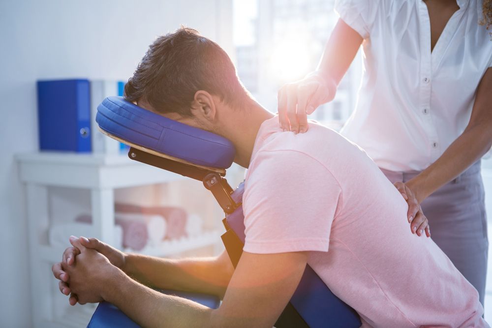 Giving Patient a Back Massage — Toowoomba & Roma, QLD — Brownlie Chiropractic