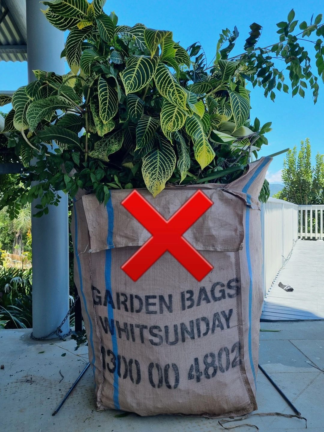 A Garden Bag With A Red Cross — Garden Bag in Kelsey Creek, QLD
