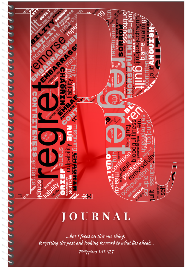 Artisan by NorwoodWorksIT Regret Word Cloud Journal