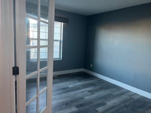 New floors just installed with french door