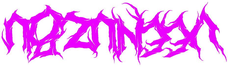 Texto abstrato em estilo grafite magenta sobre fundo branco