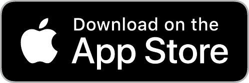 Black rectangular button with an Apple logo and white text that reads: