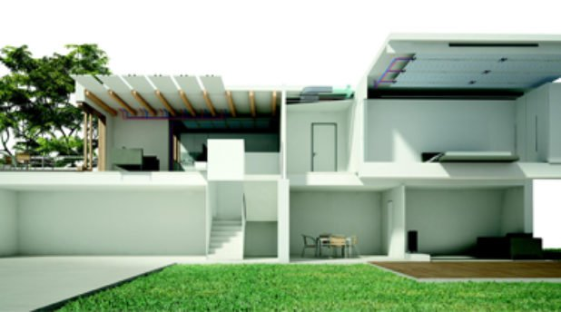 climatizzazione radiante a soffitto