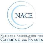 The logo for the national association for catering and events