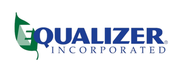 Equalizer Incorporated logo in green and blue text with a stylized green E